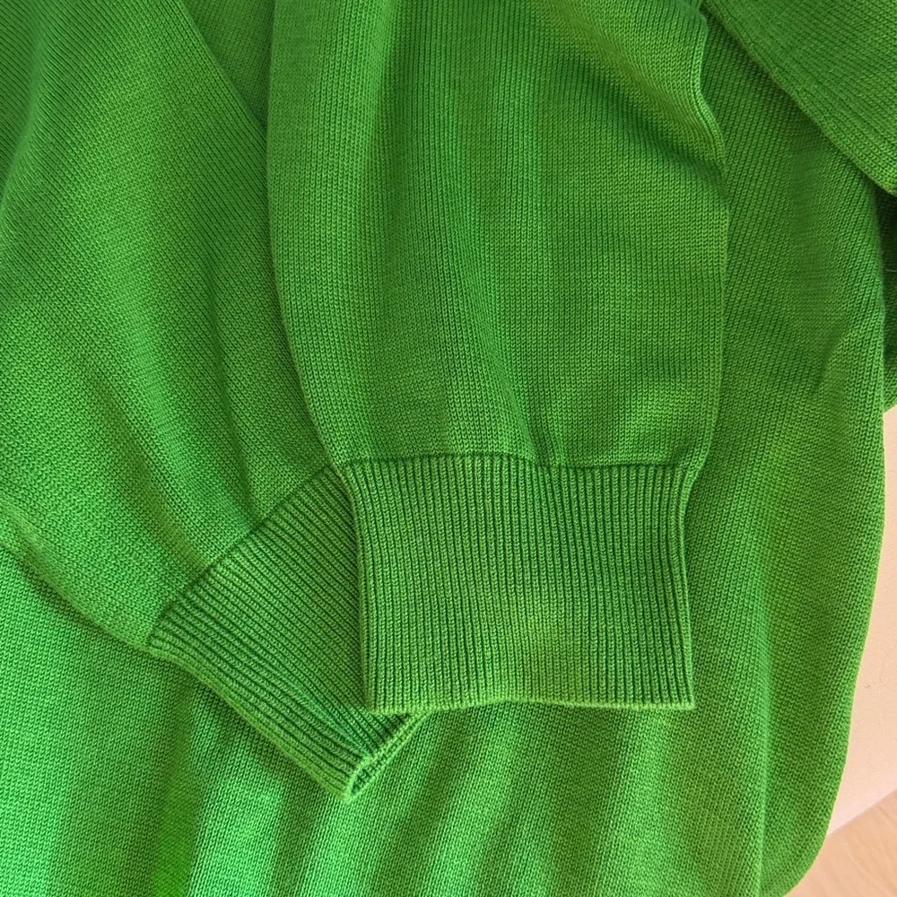 Brooks Brothers Green Cotton Silk blend V neck Sweater Mens S top pullover